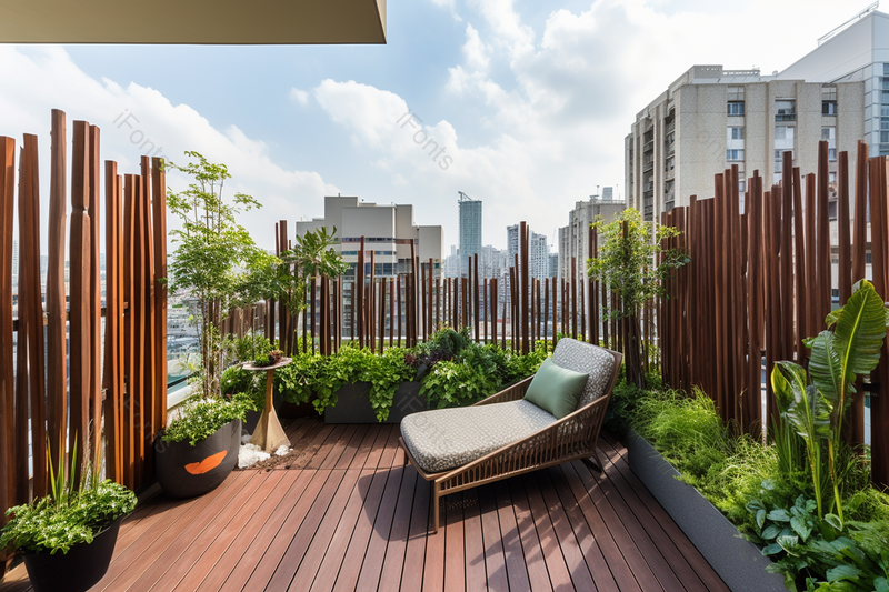 阳光下的屋顶天台木质地板围栏摄影背景,高清,摄影图,摄影图片,图片大全,摄影图免费下载